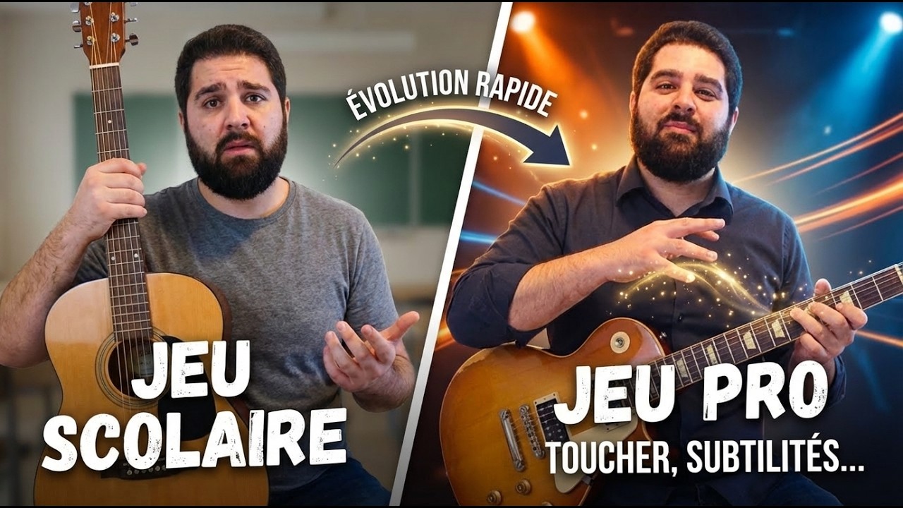 Jeu scolaire vs jeu pro en guitare | Ce que vous ratez