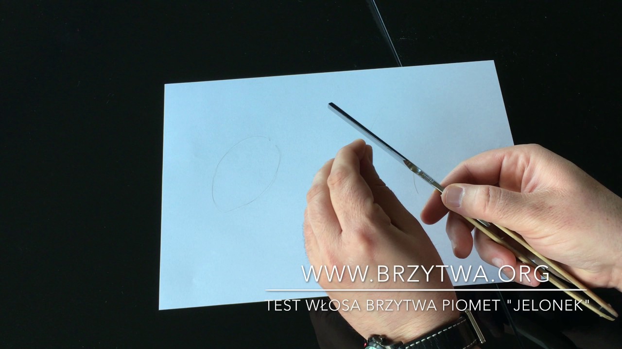 Test włosa brzytwa PIOMET 