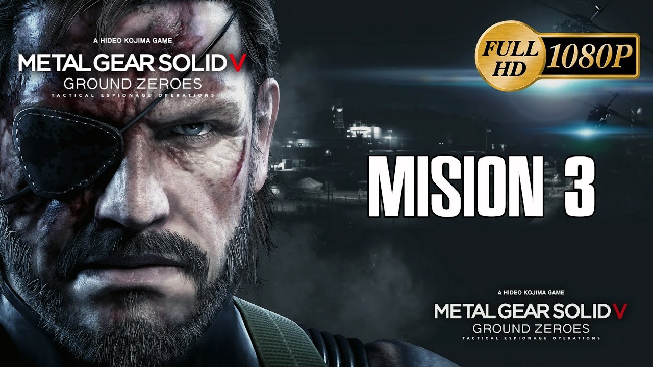 Metal Gear Solid V Ground Zeroes PS4 Side Op Mission 3 Walkthrough Gameplay Misiones Secundarias