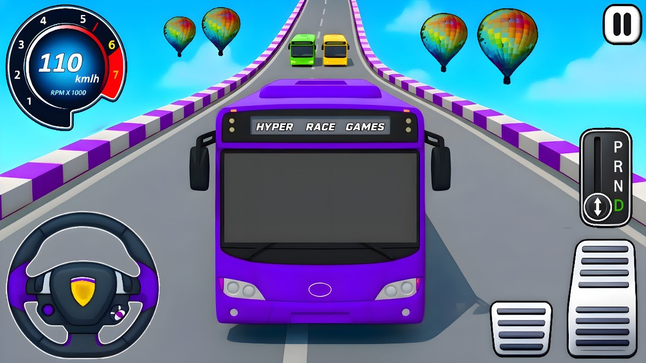 Bus Mega Ramp Impossible Driver — Ultimate Bus Stunts GT Racing — Android Gameplay #98