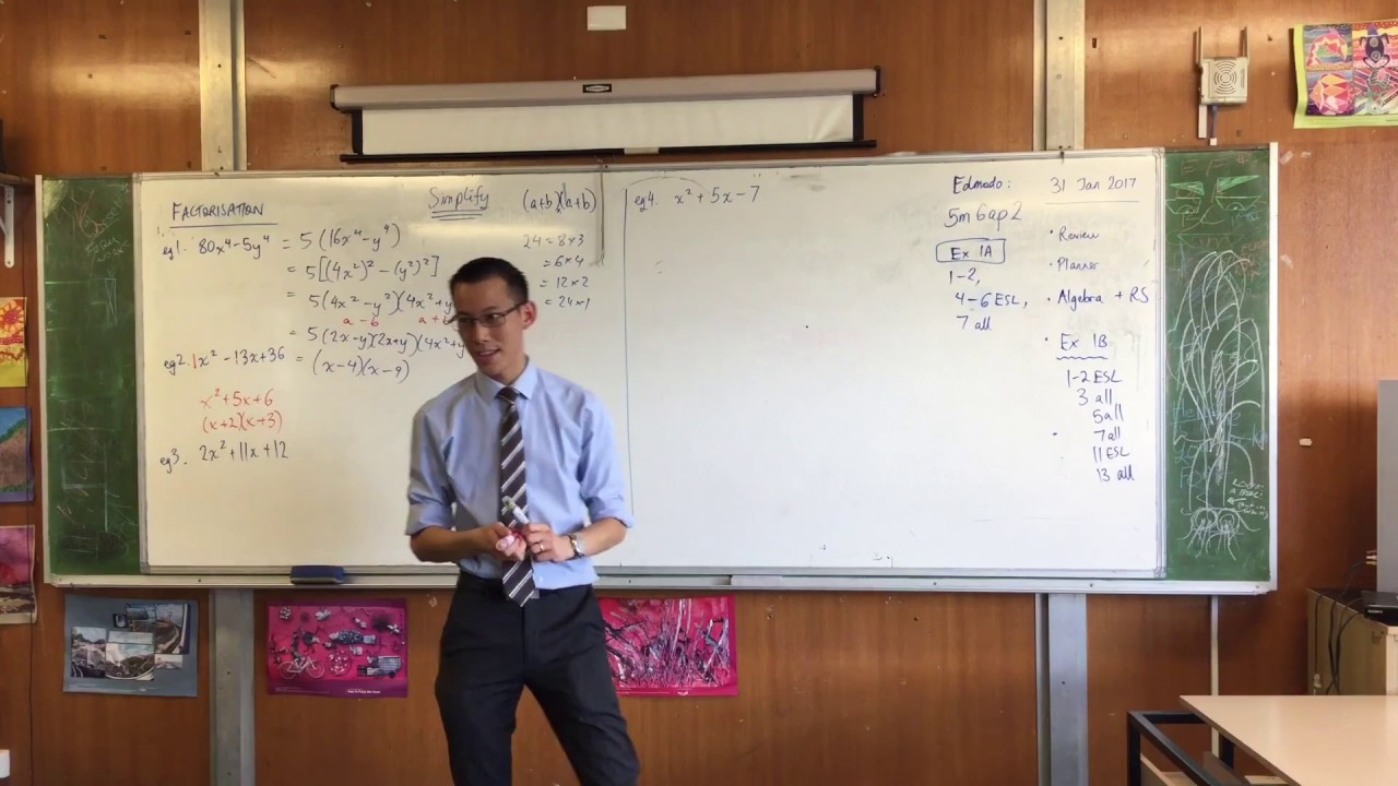 Factorising Algebraic Expressions (2 of 3: Non-Monic Quadratic)
