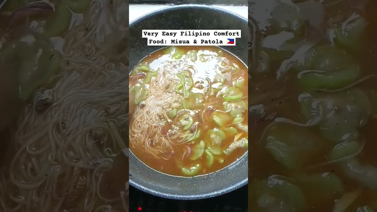 Super Easy: Filipino Misua and Patola Recipe for busy days. #shorts #filipinofood