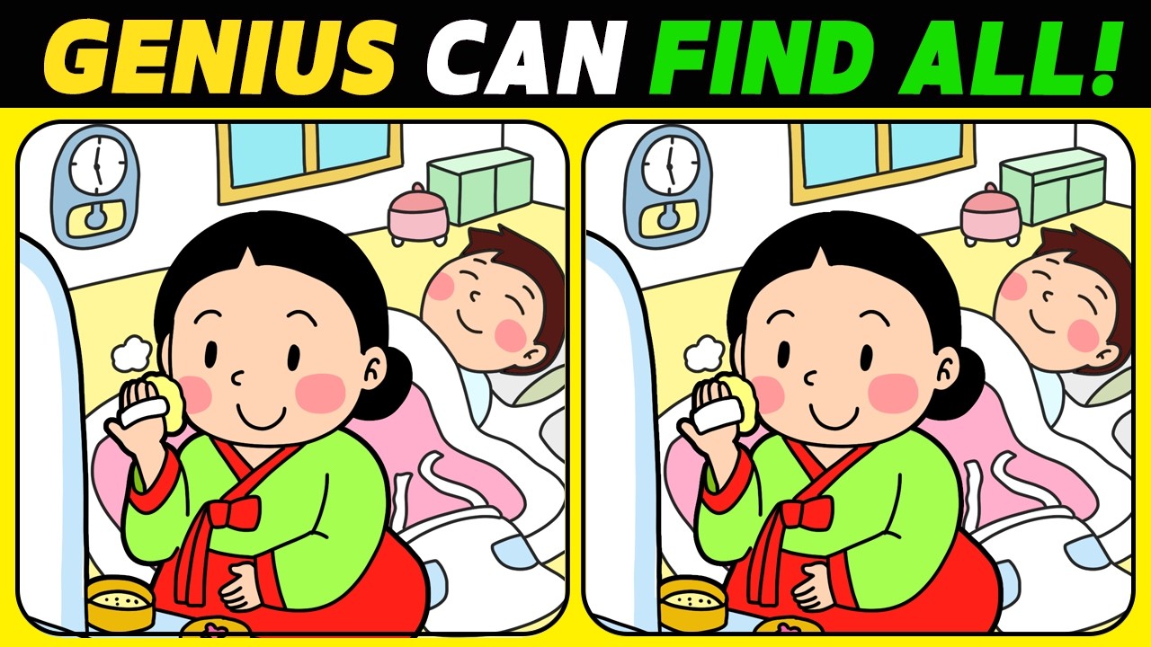 【Spot the difference】Are you a genius? Only 1% can solve this!【 Find the difference 】 No.1261
