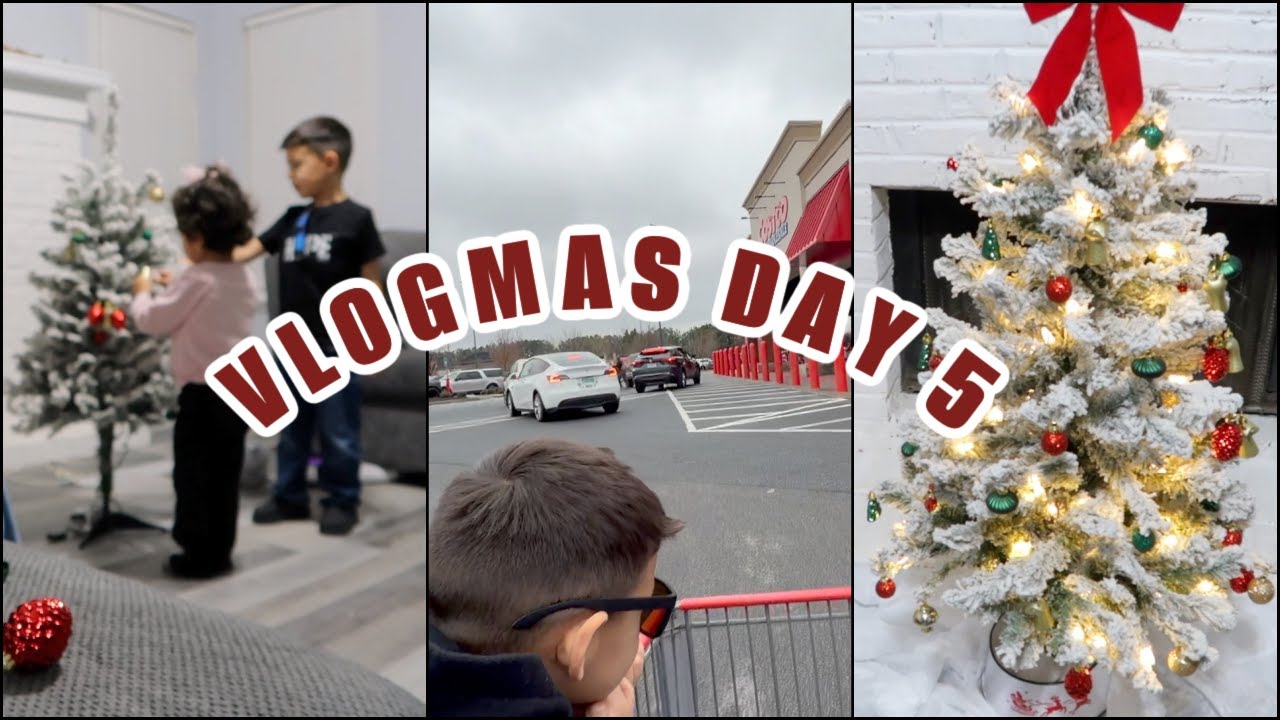 VLOGMAS DAY 5 | Costco & Putting up our little Christmas tree