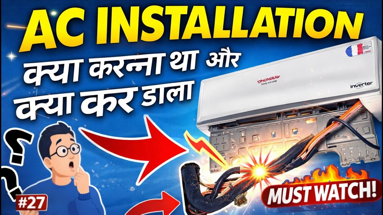 split ac indoor installation - install split ac indoor - split ac ki plate fitting