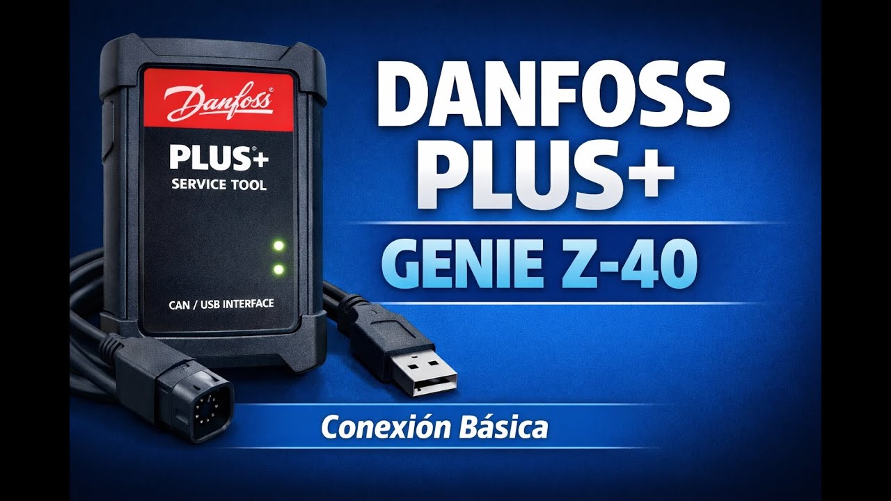 🔧 Conexión Básica Interfaz Danfoss PLUS+ | Genie Z-40