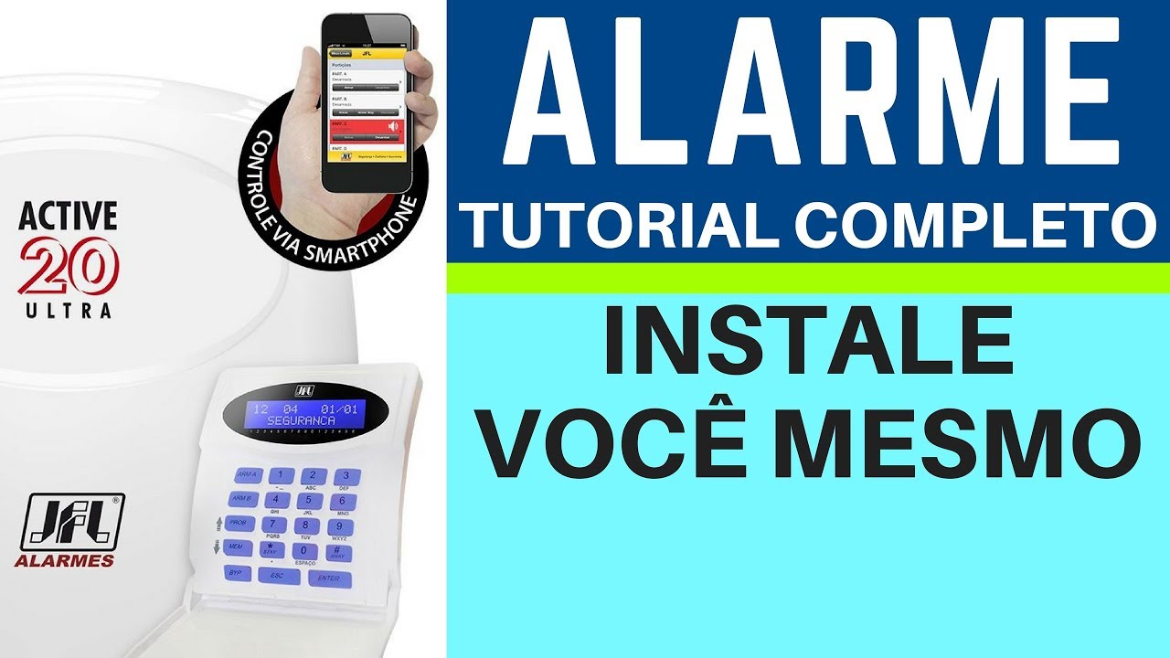 Alarme Instale Você mesmo!  Tutorial Completo - Alarme Residêncial - Alarme Comercial