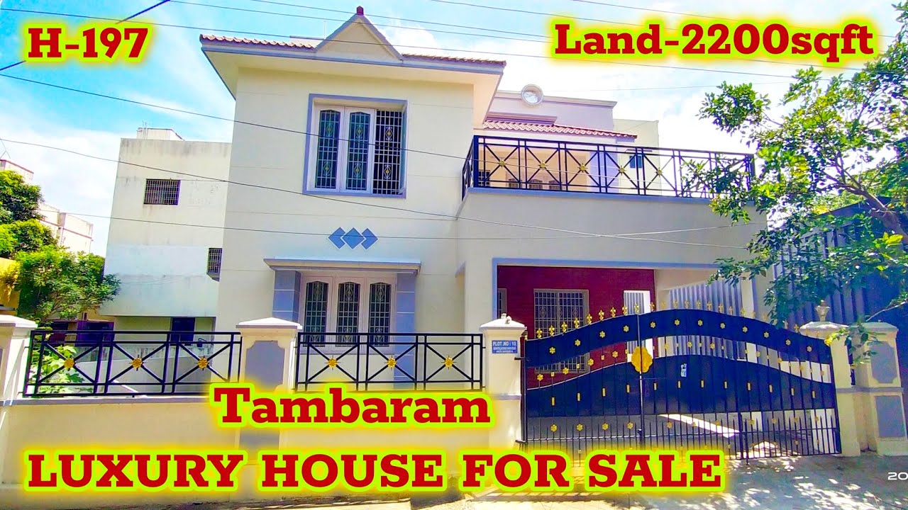 H-197 individual House for sale in Tambaram East|Land-2200|Build-3400|South facing|4Bhk|👆chitlapakka