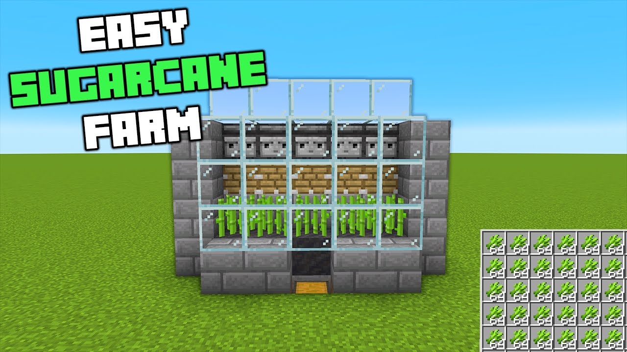 Minecraft: Easiest Automatic Sugarcane Farm! [1.20+]