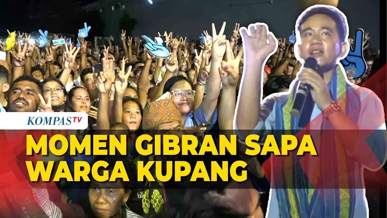 Begini Momen Gibran Sapa Warga Kupang saat Hadiri Konser Indonesia Maju