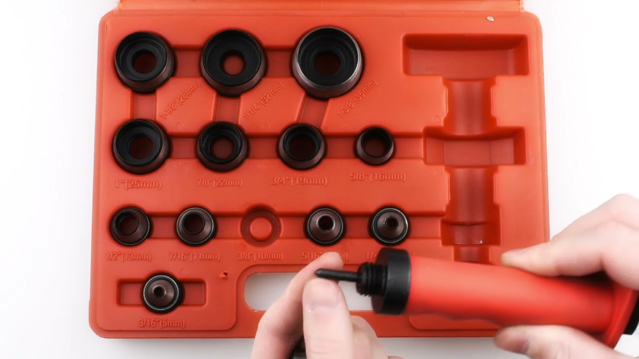 Hollow Hole Punch Set 14 Pieces 3/16 to 1-3/8in &ndash; Hole Maker Tool Gasket Punch Set 5 to 35mm