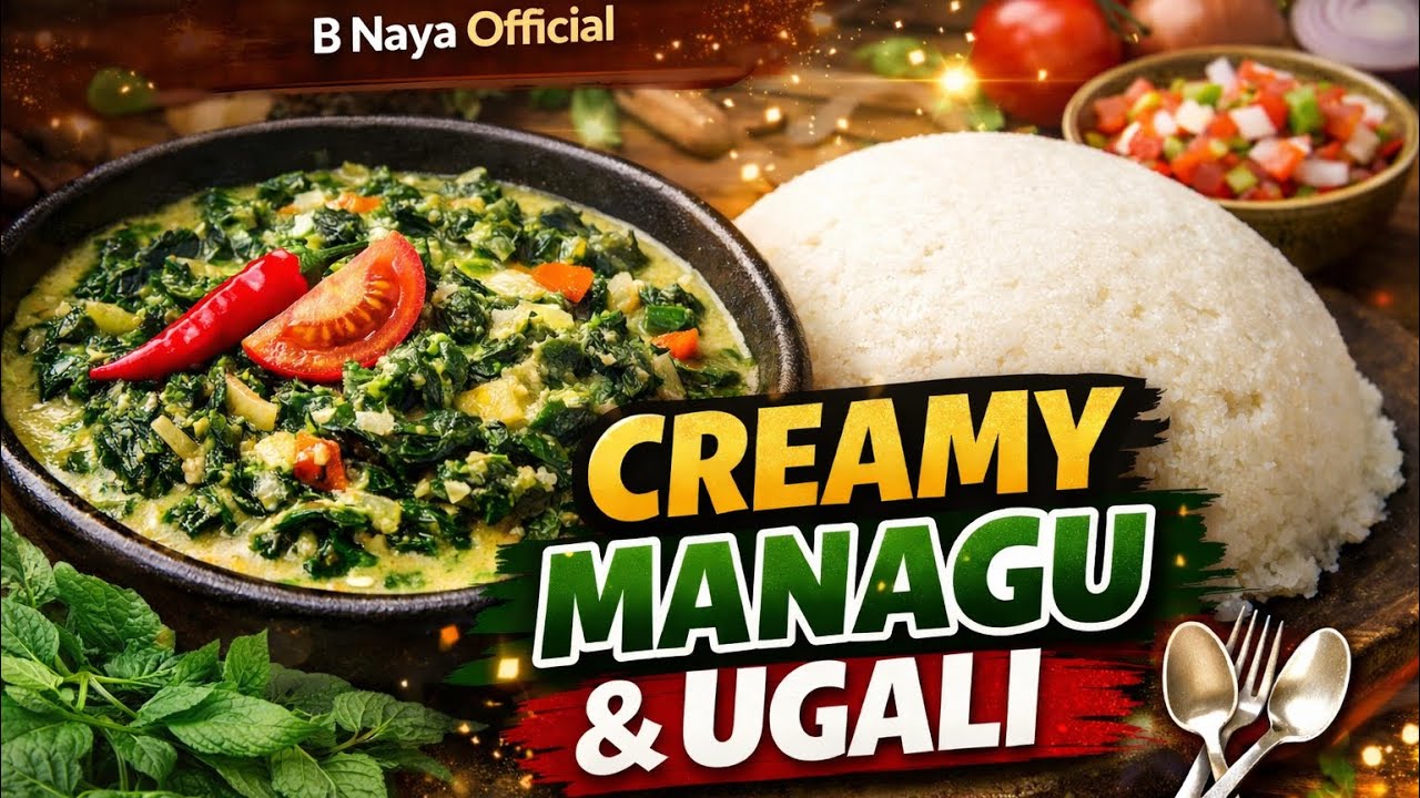 Creamy managu with ugali.🤤