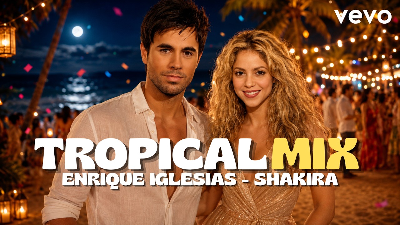 Enrique Iglesias Ft. Shakira - Bailando | Romantic Latin EDM & Beach Club Vibes