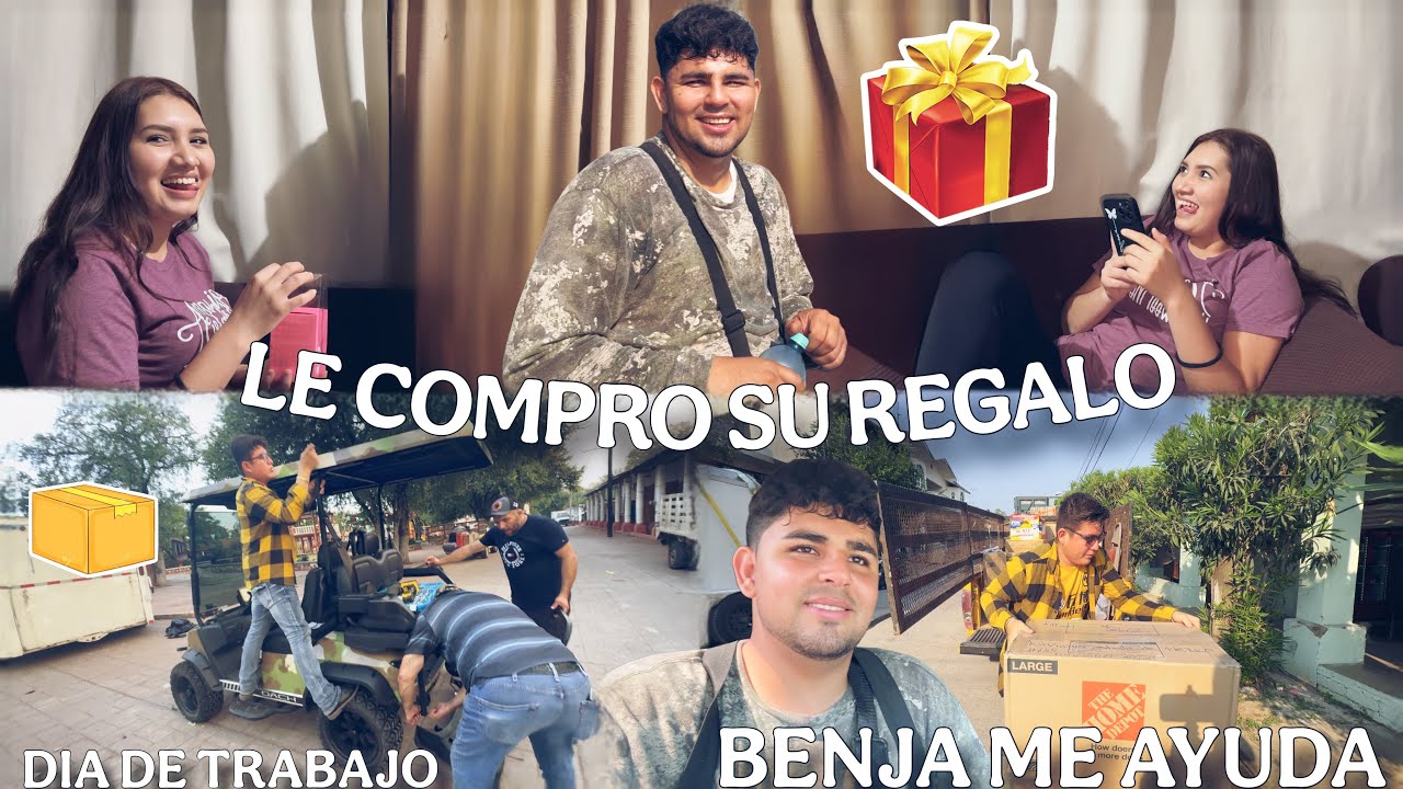 SU REGALO DE CUMPLEA&Ntilde;OS ❓🎁 + NO SE LO ESPERABA 😱+ TRABAJE CON BENJA 📦