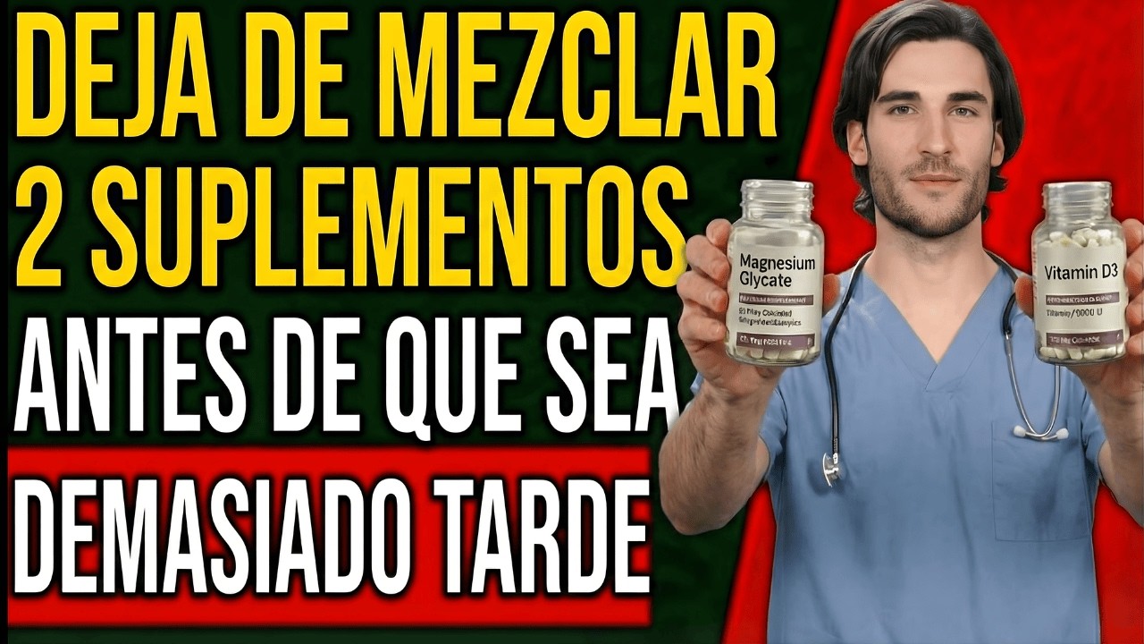 Más De 60: Nunca Mezcles Magnesio Glicinato Con D3 Y K2 Sin Ver Esto