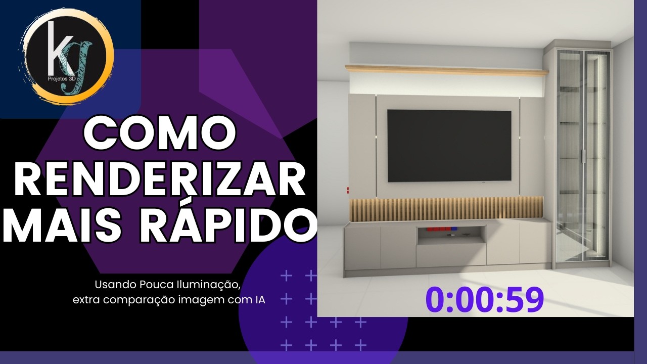 Truque para Renderizar Mais Rápido no Promob [KG projetos - Promob Studio] - Kleber Giuliano