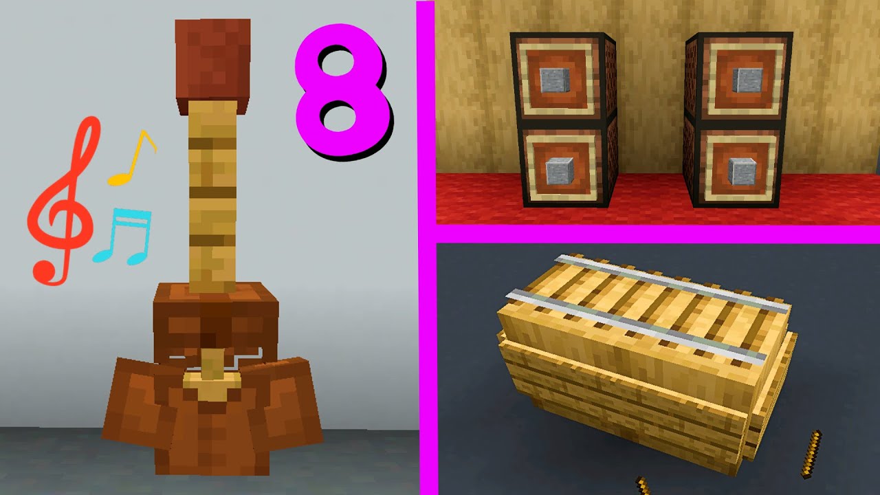 8 Minecraft Musical Instrument Build Hacks and Ideas