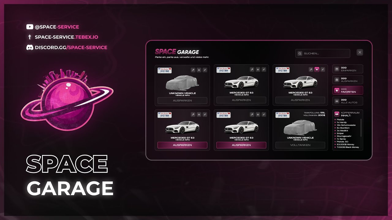 Garage | by Space-Service! [ESX][FIVEM]