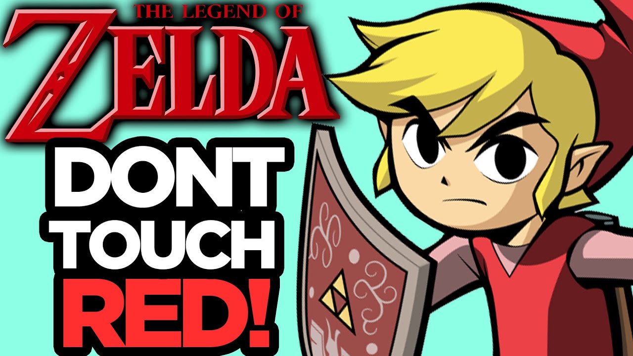 EVERY LEGEND OF ZELDA GAME: Don't Touch the Color Red Challenge!