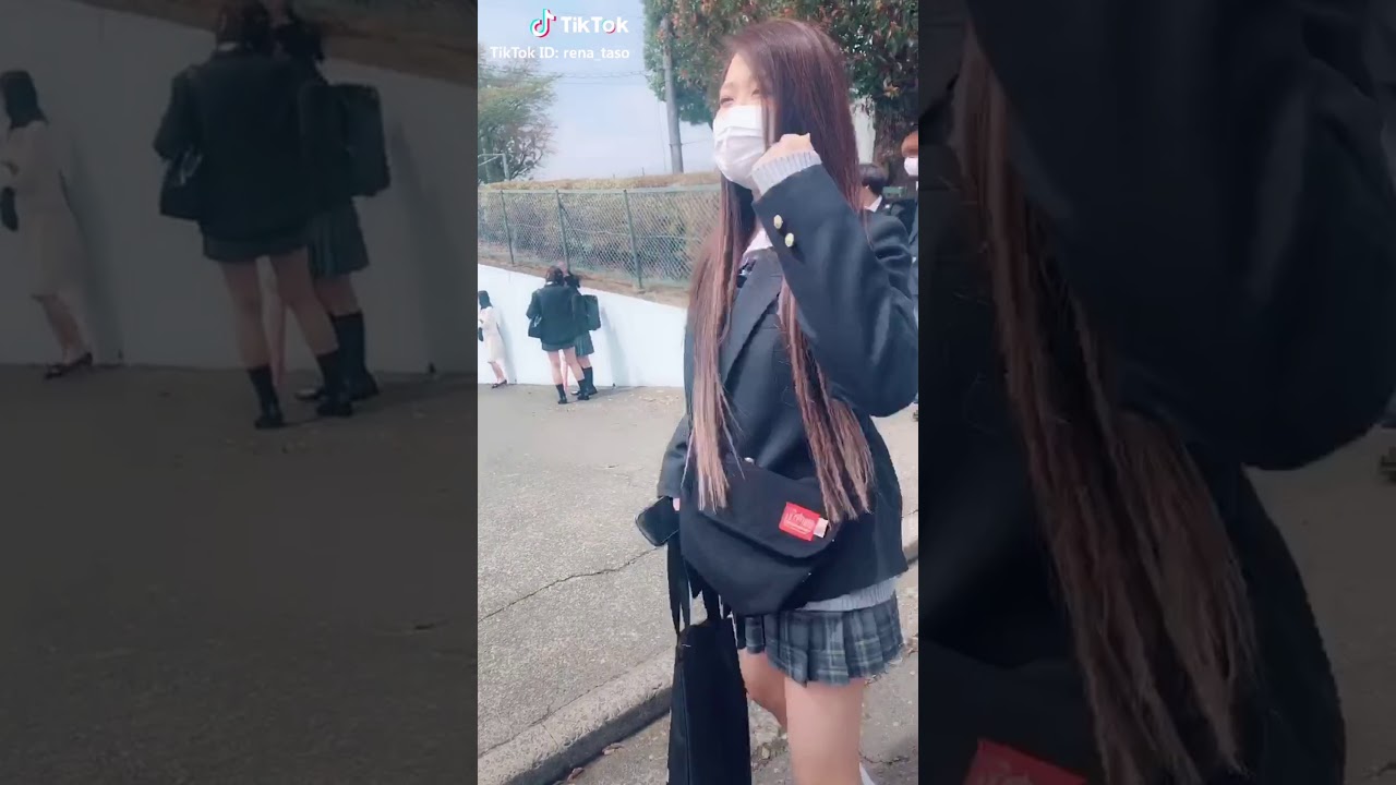 【TikTok】田奈高校 jk やりらふぃー