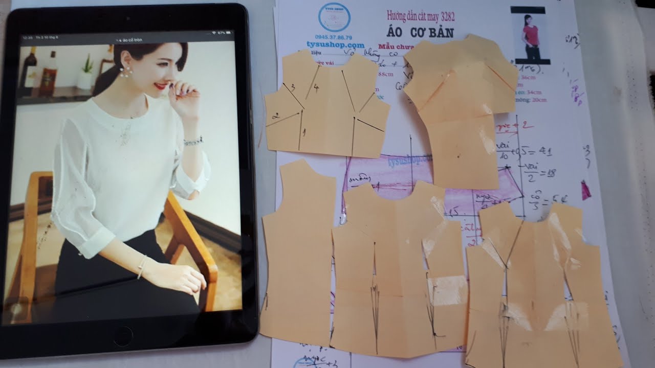 Áo Kiểu Cơ Bản 3282 Cổ Tròn