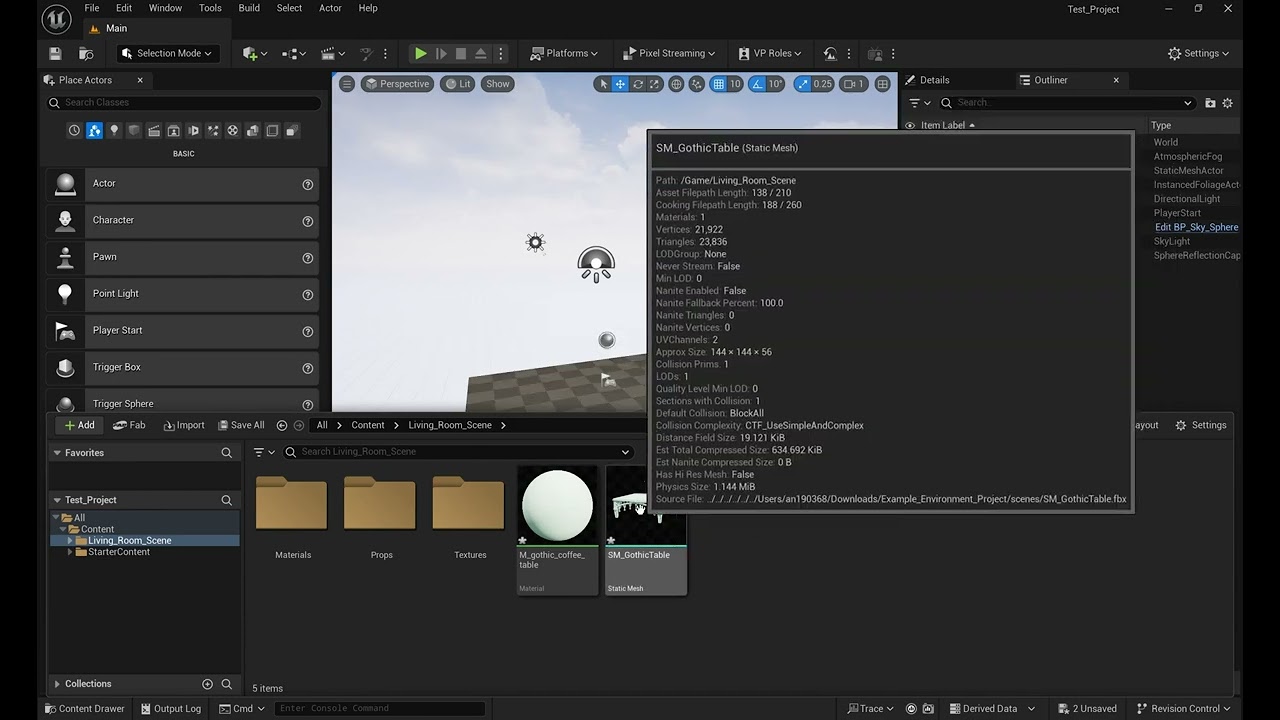 Importing Models from Maya Into Unreal Engine 5