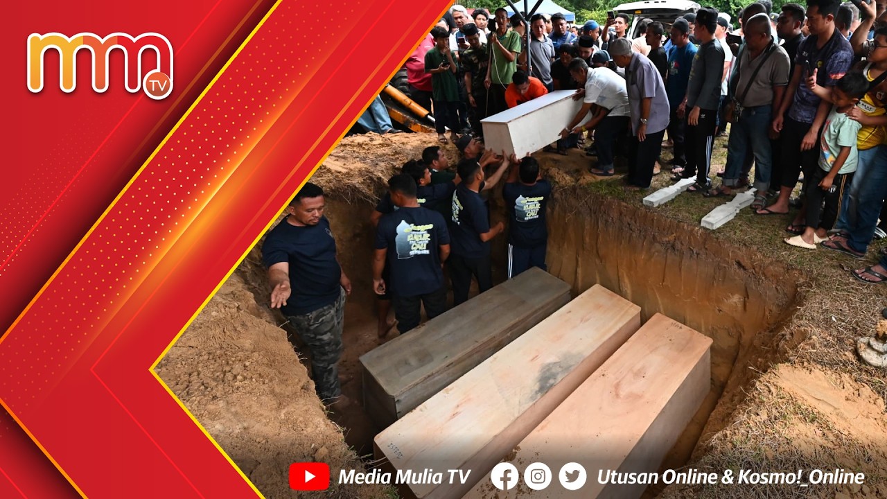 Jenazah empat sekeluarga mangsa bunuh dikebumi dalam satu liang lahad