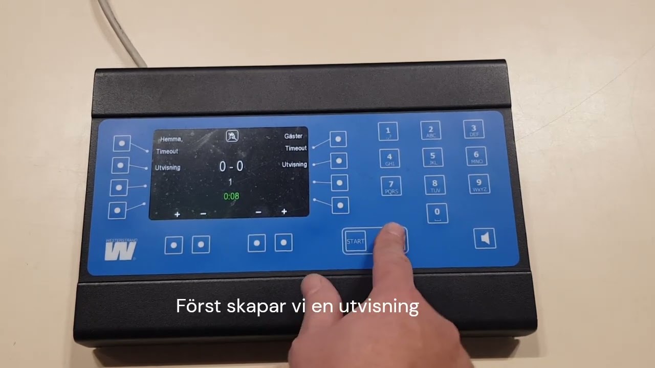 Man&ouml;verpanel innebandy Westerstrand Led 190/150