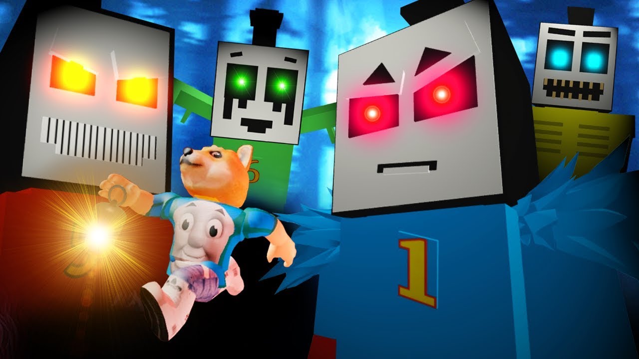 Побег из страшного паровозика Томаса Слендера в Roblox!