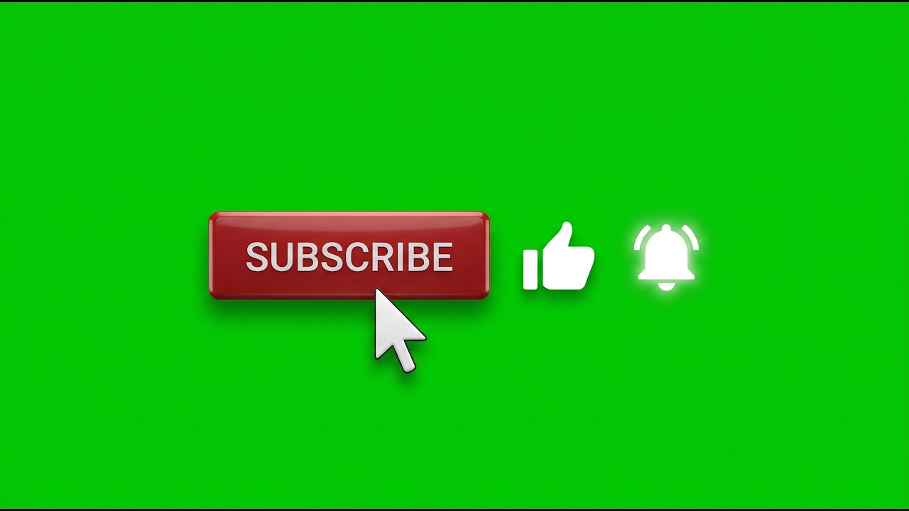 Subscribe Green Screen Pack | No Copyright Animation