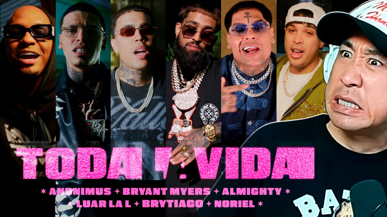 Coreano Loco reacciona a Toda La Vida Remix 🔥 Anonimus, Bryant Myers, Almighty, Luar La L, Noriel