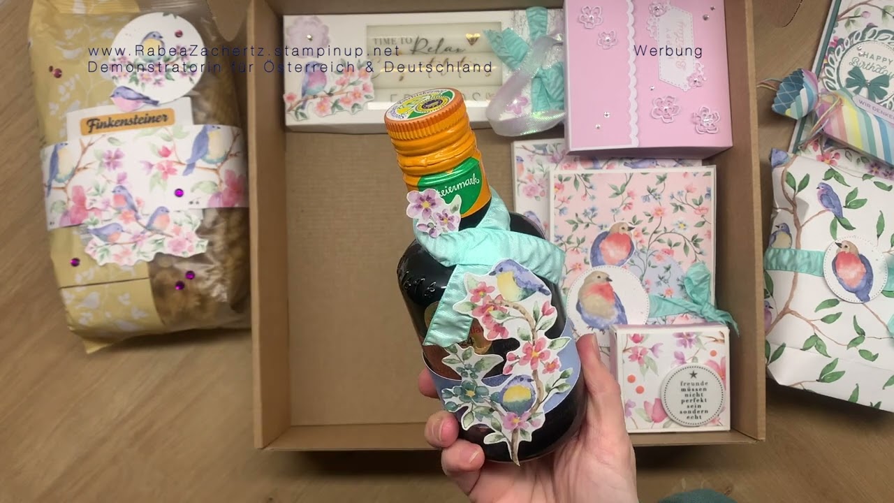 🐦 #Federn voller Fantasie #Saleabration 2024 #Ideen für Verpackungen #stampinup basteln #boxen 🐦