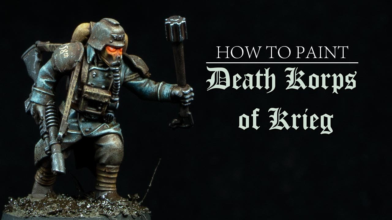 How to paint Warhammer Death Korps of Krieg | GRIMDARK style