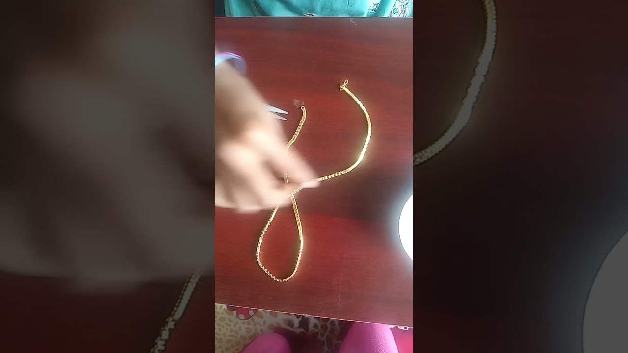 Women's Brass Gold plated chain from Meesho