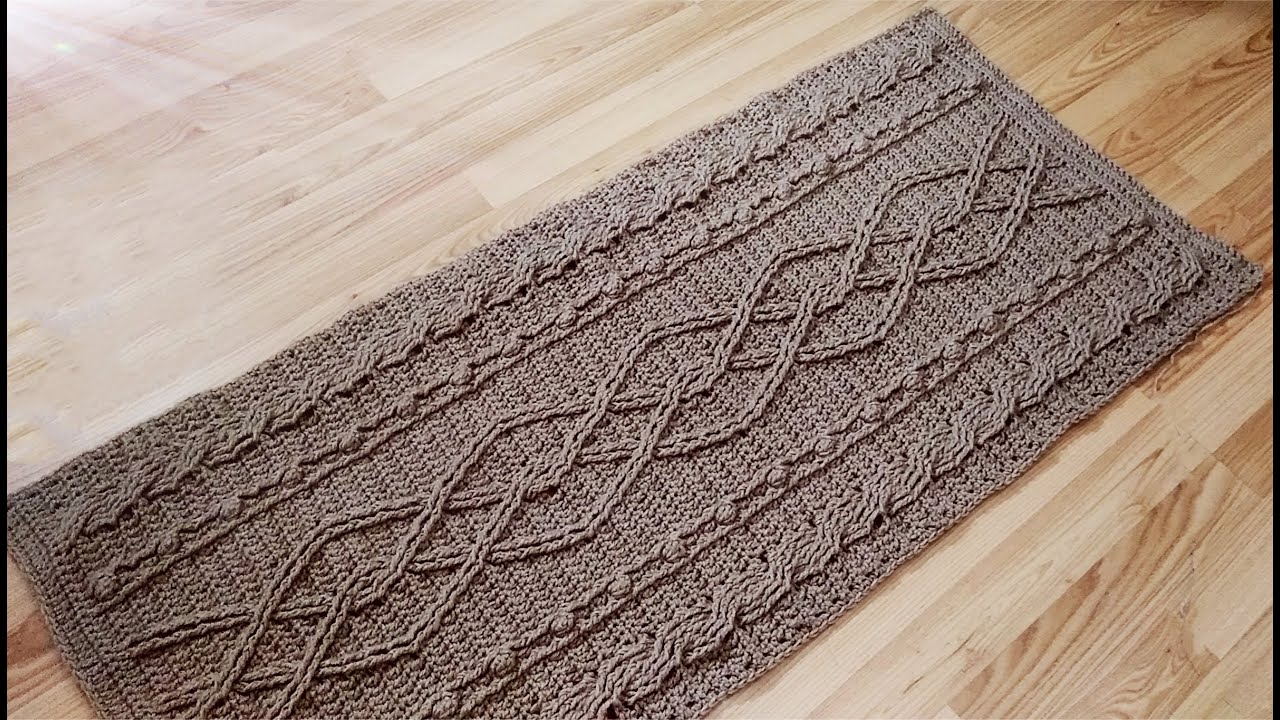 crochet home rug #52/crochet long table runner/Alfombra doméstica de ganchillo