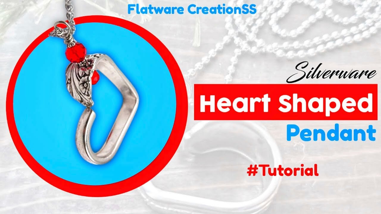 How to make a floating heart silver pendant with a press