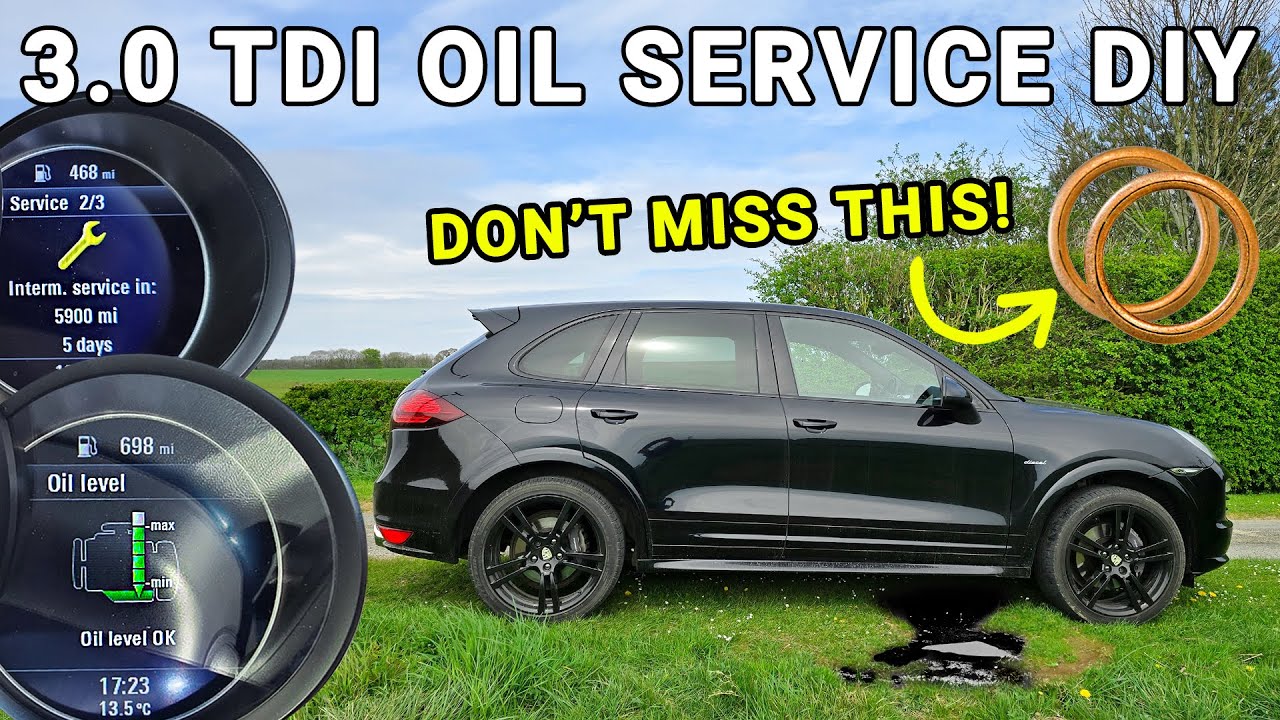 VAG 3.0 TDI Oil Change Guide | How To Service a Porsche Cayenne 958 Diesel V6 + Sump Plug Leak Issue