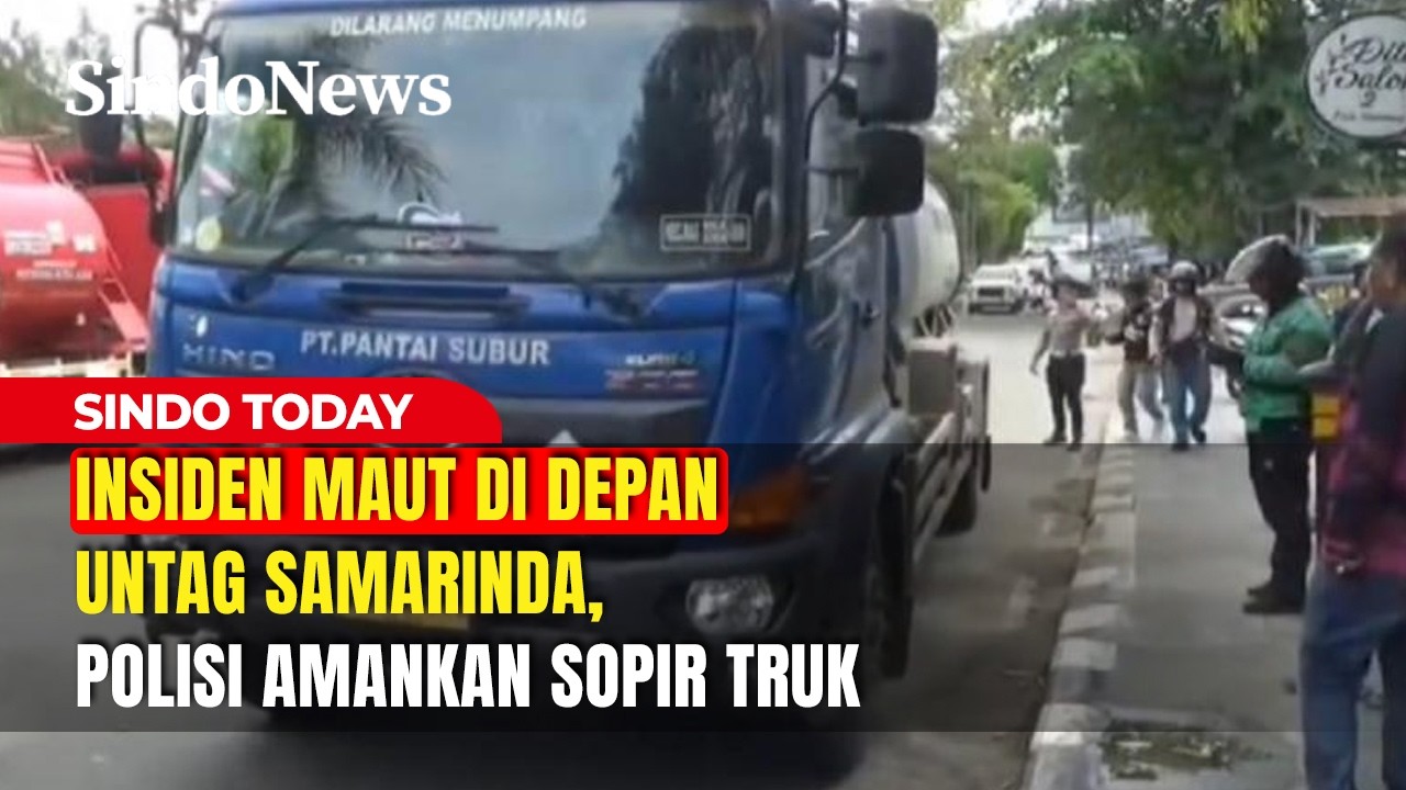 Insiden Maut di Depan Untag Samarinda, Polisi Amankan Sopir Truk | Sindo Today | 20/02 | Part 2