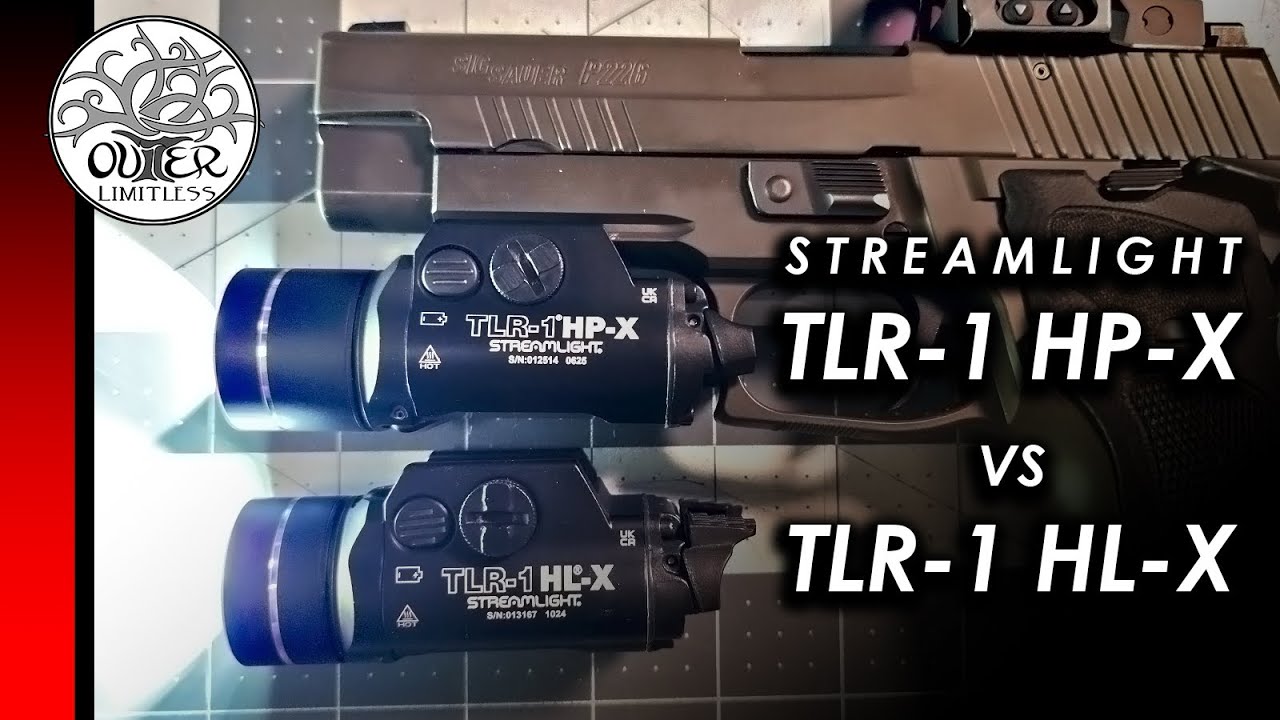 Which Would YOU Choose?? Streamlight TLR-1 HL-X vs HP-X Weapon Light | High Candela, Tight Beam!