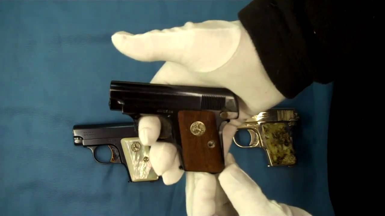 Colt 1908 .25 acp Pistol Pocket Hammerless Model N variations