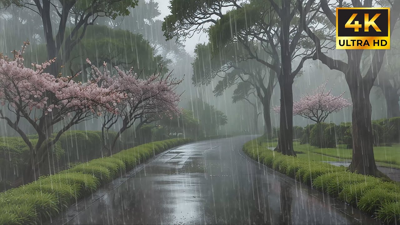 Soothing Rainfall Sounds at Night to Fall Asleep Faster and Beat Insomnia for Deep Rest