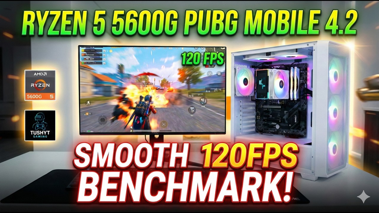 Ryzen 5 5600G + Radeon Vega 7 PUBG Mobile 4.2 Primewood Genesis Benchmark 🤔