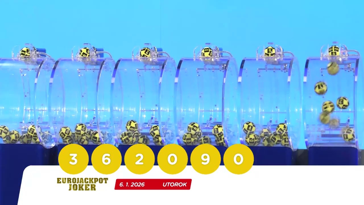 Žrebovanie TIPOS 06. 01. 2026 - Eurojackpot