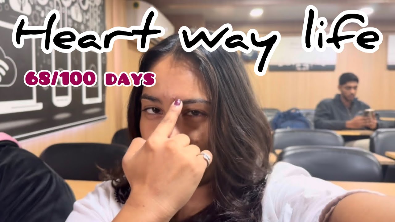 Heart way life 68/100 days(New Pg to aa gaye but ye pimple Bhi Saath mein Aa gaye 😭)
