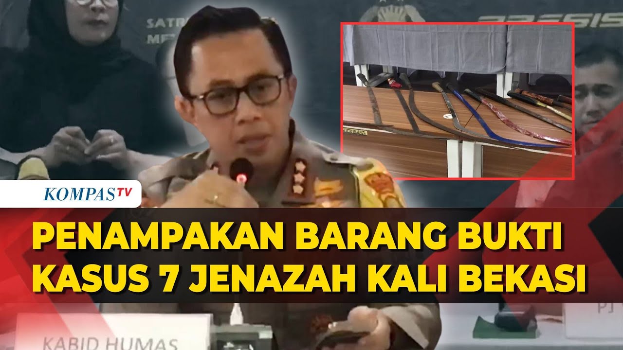 Penampakan Barang Bukti Celurit di Kasus Penemuan 7 Jenazah di Kali Bekasi
