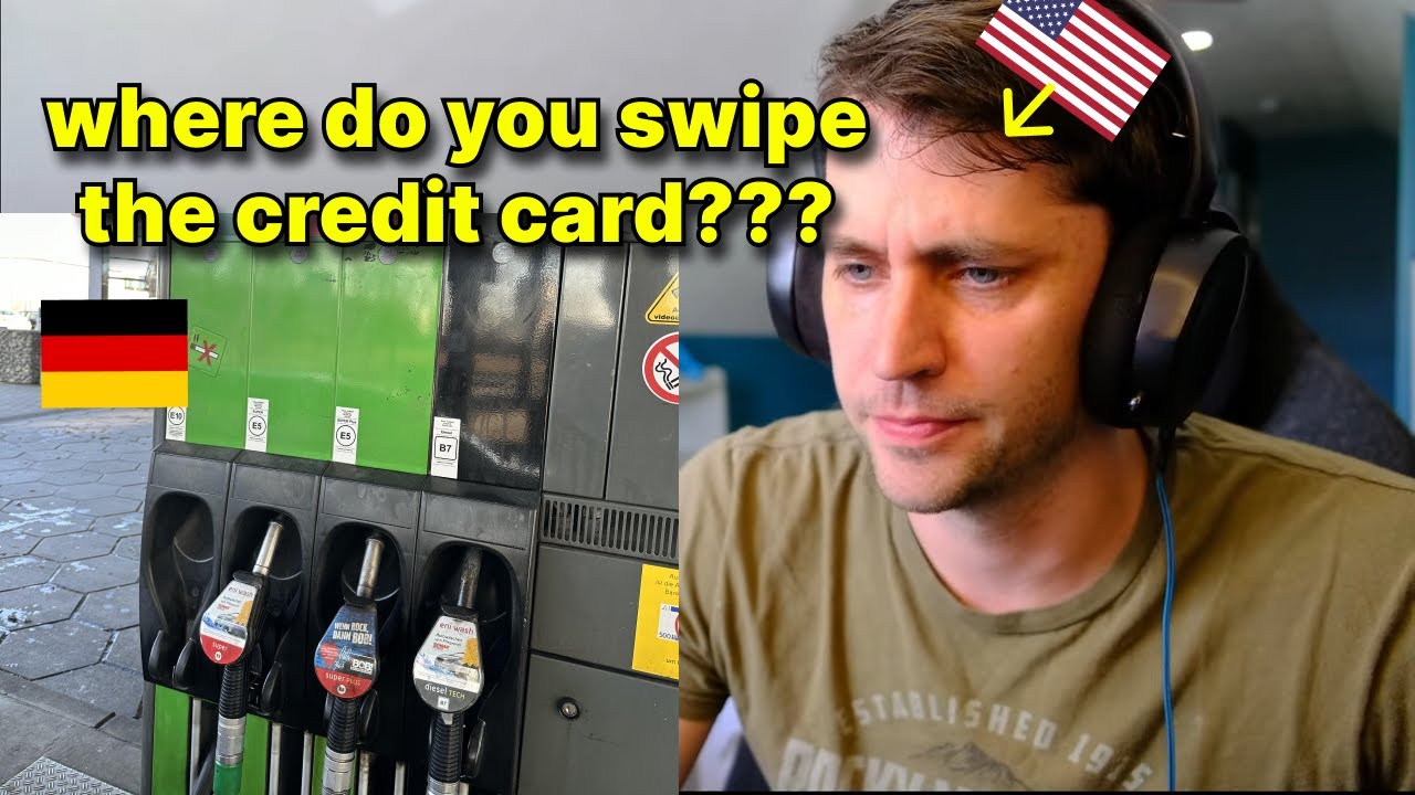 American reacts to German Gas Stations (they are different...)