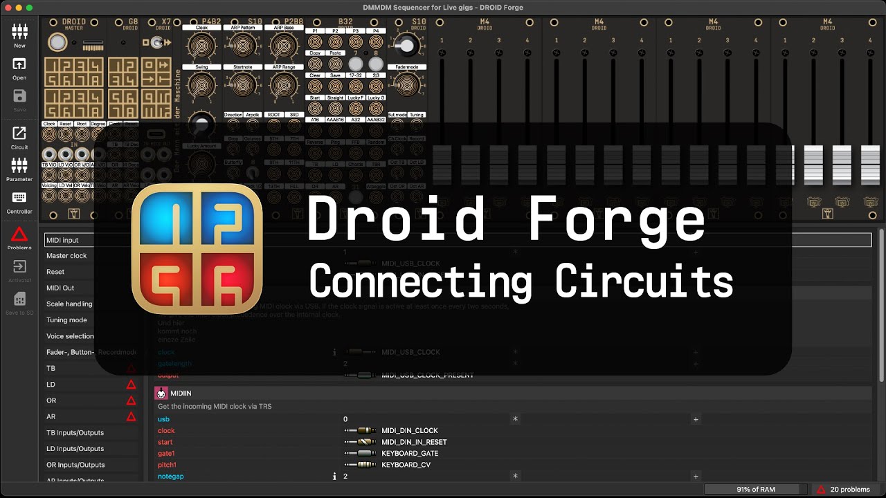 Droid Forge -  Connecting Circuits
