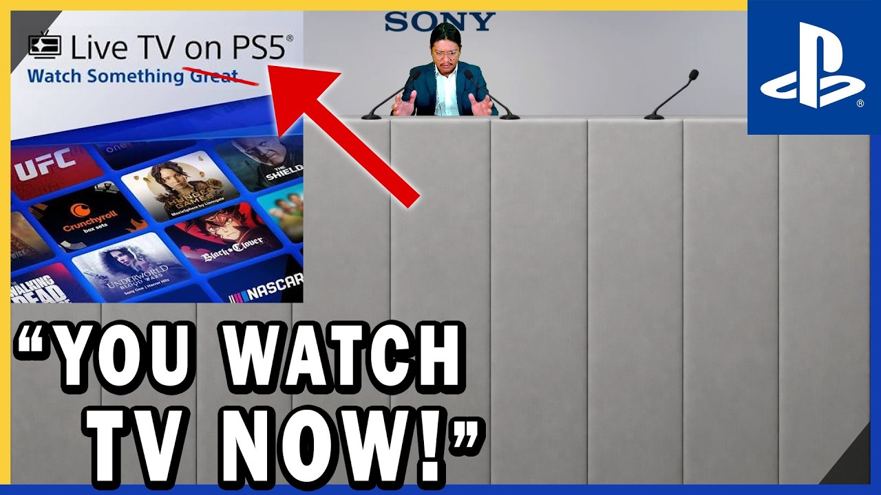 PlayStation Executive demanding you use their new Live TV to watch TV
