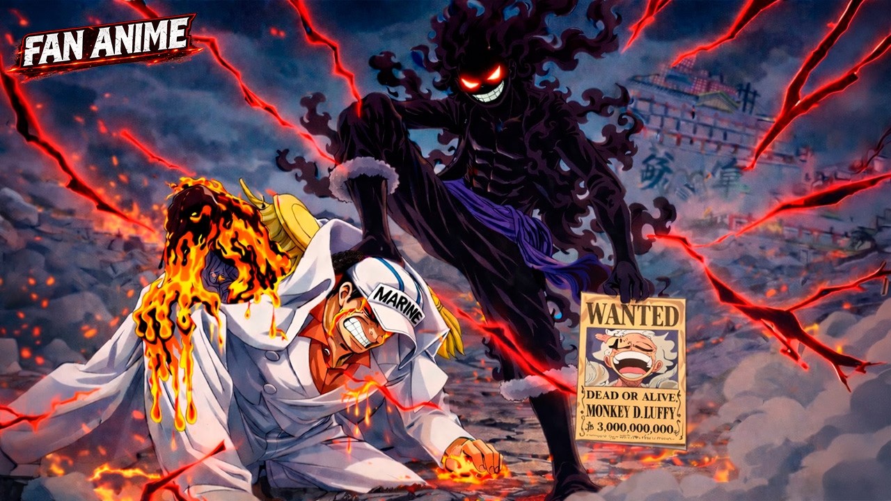 Luffy GEAR 6 vs Akainu Admiral: Akainu CRUSHED by Luffy’s DIVINE Haki Power | One Piece Fan Anime