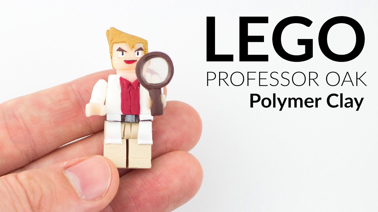 Pok&eacute;mon from Lego (Professor Oak Minifigure) &ndash; Polymer Clay Tutorial